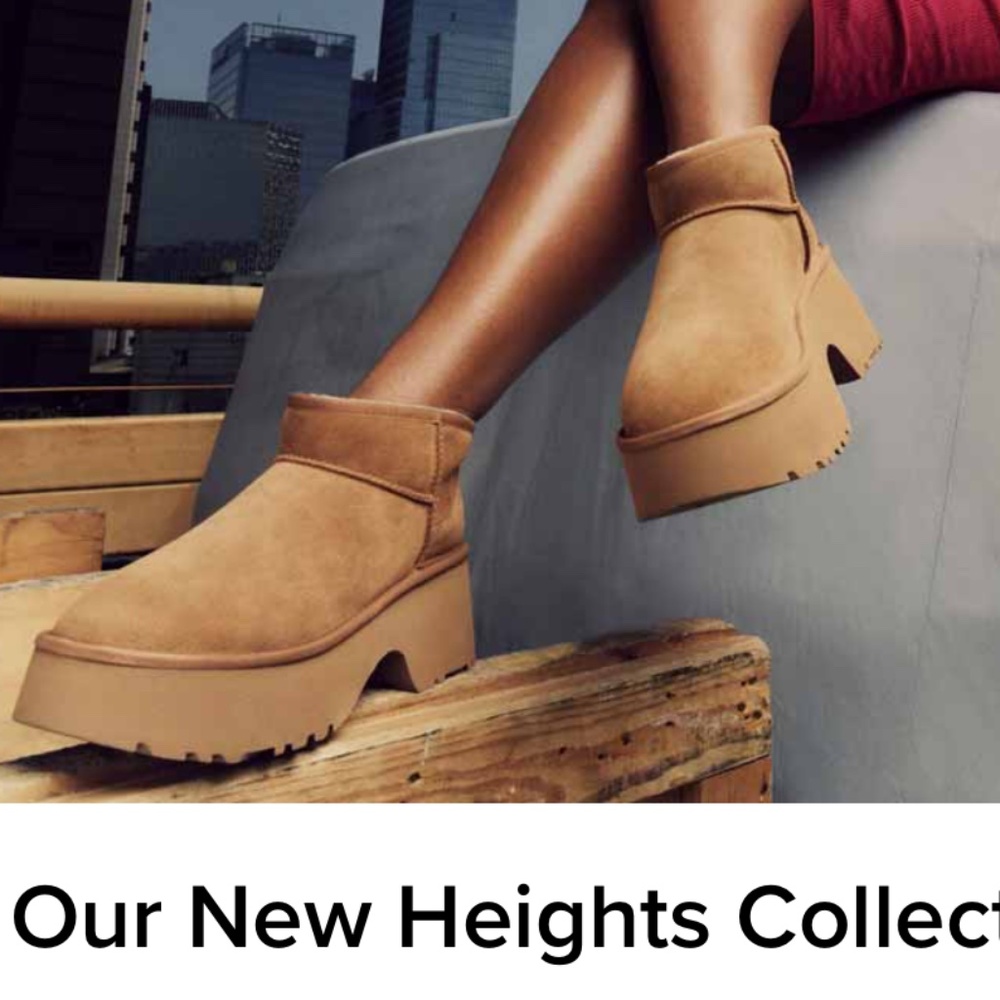 New UGG Heights Collection Classic Ultra Mini New Heights Platform Boot (Women)